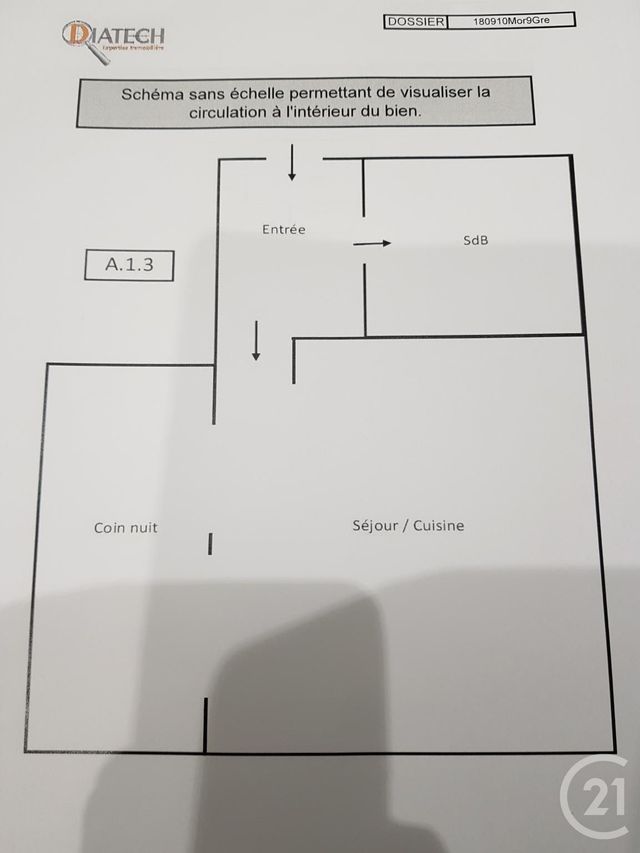 Appartement F1 à louer - 1 pièce - 32.14 m2 - MORET SUR LOING - 77 - ILE-DE-FRANCE - Century 21 Agence Notre-Dame