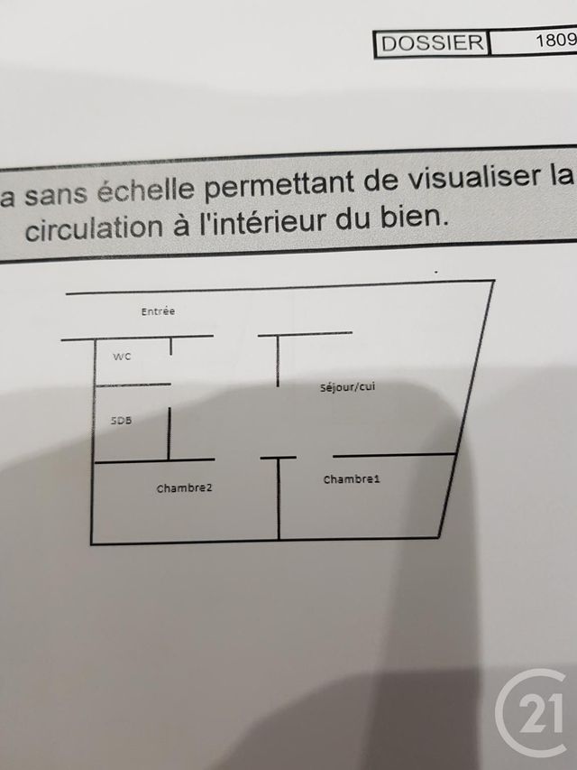 Afficher la photo en grand Appartement F3 à louer - 3 pièces - 58.01 m2 - MORET SUR LOING - 77 - ILE-DE-FRANCE - Century 21 Agence Notre-Dame