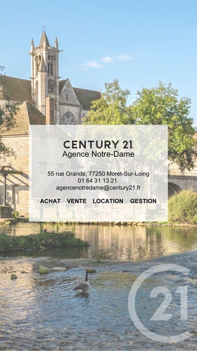 Appartement F1 à vendre - 1 pièce - 30.33 m2 - MORET LOING ET ORVANNE - 77 - ILE-DE-FRANCE - Century 21 Agence Notre-Dame
